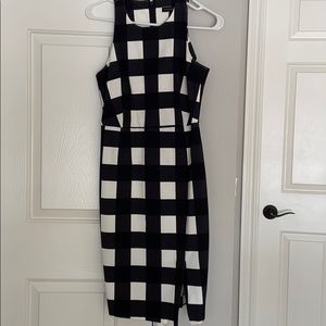 Banana Republic black & white dress size 6p
